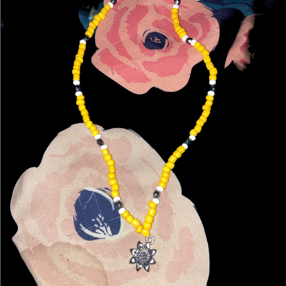 homemade beaded necklace